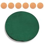 Katai Poker Table Cover 36 to 48 inches - Round Green Felt Casino Style - Game Night Noise Reducing and Slip Prevention