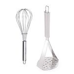 Kitchen Mate Potato Masher with Egg Beater,Set of - 2