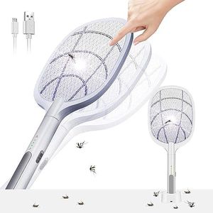 Weidace Bug Zapper 3 in 1 Large Electric Mosquito Swatter & Mosquito Lamp Fly Killer Insect Swatter 3000 Volt USB Rechargeable LED Purple Light Trapping Mosquitoes 3 Layers Safety Mesh Design