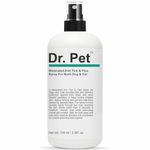 Dr. Pet Medicated Anti Tick & Flea, Flea Egg Spray for Both Dogs & Cats | 3× Fast-Acting, Long-Lasting, Guaranteed Results | Treatment, Preventive, Ectoparasites Killer and Repellent Spray | 100 ml