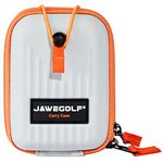 JAWEGOLF Golf Rangefinder Hard Shell Carry Case Box EVA Bag Compatible with Bushnell TourX V2 V3 V4 V5 Pro X2 Pro XE and Garmin Z80 Z82 (Silver-White, Small)