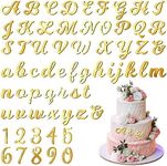 Jspupifip 64 Pcs Acrylic Cake Alpha