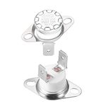 uxcell KSD301 Thermostat 180°C/356°F 10A Normally Closed N.C Adjust Snap Disc Temperature Switch for Microwaves,Oven,Coffee Maker 2pcs,Ceramic Material