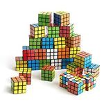 THE TWIDDLERS 60 Mini Puzzle Speed Cube Fidget Toys, 3x3 - Perfect as Mini Games Party Bag Fillers for Kids, Brain Teasers Multipack Classroom Rewards Prizes, Party Favours Kids - 3cm