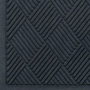 M+A Matting Waterhog Diamond Fashion Commercial Grade Entrance Mat, Charcoal, 2' x 3'