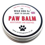 Dog Paw Balm for cracked, dry, itchy, sore paws, pads, nose balm, paw butter soother for dogs, moisturises, 100% natural, soothing, paw protector Made in the UK. 60g