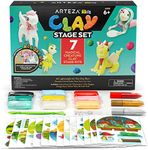 Arteza Kids Air Dry Clay, 42 Bars, Magical Creature Modeling Clay Kit, 14 Mini-Stages, Craft Supplies for Learning Centers and Educational Playtime, Birthday Gifts