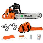 62CC TIMBERPRO Heavy Duty Petrol Chainsaw 20" Bar + 2 Chains