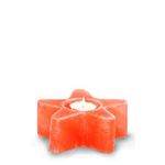 Malowal® Hand Carved Himalayan Salt Candle Holders, Home Decor Item great as a Night light | Weight 1200gram -1700gram | 6 Piece T-Light Candles (Star Candle Holder)