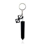 LUFOYOU Anime Berserk Keychain Guts Dragonslayer Sword Weapons Key Chains Car Accessories Jewelry Pendant Gift for Men, D, Standard