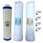 Biotic Water Nano UV Filter Service Kit Includes a 9-inch Pre-Filter Candle, Sediment Filter, Carbon Block Filter, and Elbows, Compatible with All UV purifiers, Including Aquaguard Nano