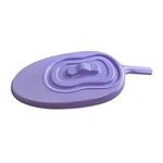 Sharplace Bed Pan with Lid, Easy to use Men and Women Commode for Bedbound, Elderly, Violet