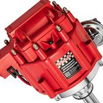 High Performance Red Cap HEI Distributor For Chevrolet Chevy/gm SBC 283 305 307 327 350 400 BBC 454 396 427 Small/Big Block 65k coil 7500RPM