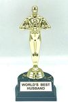 aahs!! Engraving Worlds Best Husband Trophy 7 inch