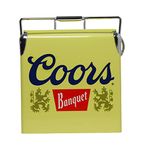 Retro Ice Chest Cooler with Bottle Opener 13 L /14 Quart Vintage Style Ice Bucket for Beers, Camping, Picnic, Beach, RV, BBQs, Tailgating, Fishing