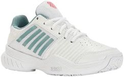 K-Swiss Girls' Court Express Omni Tennis Shoes, White Nile Blue Desert Flower, 12 AU