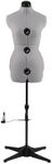 MNOXBCCO Dress Forms for Sewing, Grey Female Mannequin Adjustable Size 6-14, Pin able Model Body with 13 Dials & 360 Degree Hem Guide, Up to 75" Height Adjustable for Clothing Display