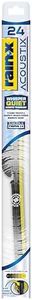 Rain-X Acoustix 24" Wiper Blades (Pack Of 1), Whisper Quiet Automotive Replacement Windshield Wipers, Plasma Treated & Graphite-infused Coating for Smooth Performance & Long-lasting Durability