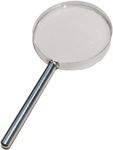 Hope Kart Magnifying Glass for Reading Lens Bilori Avardhak 50x Zoom Mobile Jewellery Kids Palmistry Watch Reparing Diamond Checking Soldering, Round, Pack of 1 (40 MM)