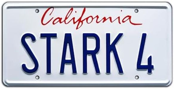 Iron Man | Stark 4 | Metal Stamped License Plate