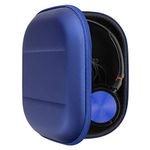 Geekria Shield Headphones Case Compatible with Sony MDR-ZX600, MDR-ZX330BT, MDR-ZX300, MDR-ZX110 Case, Replacement Hard Shell Travel Carrying Bag with Cable Storage (Blue)