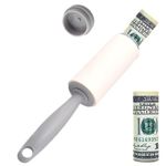 Secret Stash Roller Diversion Safe - 2 in-1 Reusable Lint Remover for Pet Hair - Sticky Lint Roller for Couch, Clothes Furniture, & Carpet - Secret Hidden Stash Containers for Keys Cash, and Valuables