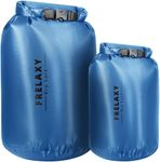 Frelaxy Waterproof Dry Bag 2 Pack/3 Pack, Lightweight Portable Dry Bags, 5L & 15L & 25L Durable Dry Sack Set Keep Gear Dry for Hiking, Camping, Boating, Backpacking, Kayaking (2 Pack - Blue)