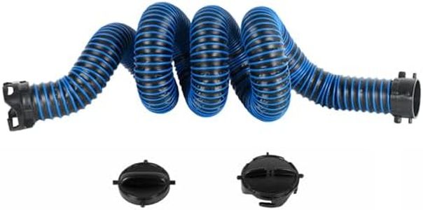 OUTPRIZE 10FT RV Sewer Hose Extension, Heavy Duty 24 Mil TPE Material for Abrasion Resistance and Crush Protection, Camper RV Extension Hose with Pre-Attached Bayonet Fittings