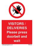 Ring Doorbell For Deliveries Sign