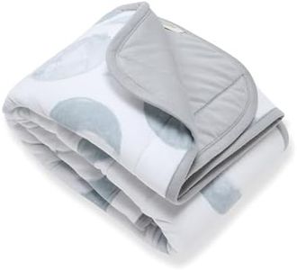 Burt's Bees Baby Reversible Blanket, Nursery, Stroller & Tummy-Time Organic Jersey Cotton Quilted Infant & Toddler Bedding