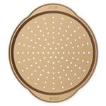 Russell Hobbs RH02338GEU7 Opulence Pizza Tray – Non-Stick 37cm Round Pan, Carbon Steel, Perforated Base For Even Heat Distribution, For Chips, Garlic Bread, Flatbread, Oven Safe Up To 220 Degrees