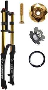 Mountain Bike Front Suspension Fork 26 27.5 29 Inch Disc Brake Air Down Hill Fork 1-1/8" Straight 1-1/2" Tapered MTB Triple Tree Bike Fork Travel 135mm Quick Release 2440g