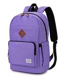 RAVUO Backpack for Women, Water Resistant School Backpack for Teenager Casual Travel Daypack School Bags Fits 15.6 Inch Laptop Purple