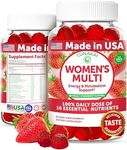 Womens Multivitamin Gummies - Tastiest Proprietary Formula - 100% Daily Value of 16 Essential Vitamins and Minerals (Vitamins A,B,C,D,E) Healthy,Non-GMO Chewable Womens Multivitamin Gummy, 60 Count