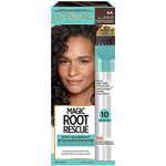 Root Rescue 10 Minute Root Hair Coloring Kit, Permanent Hair Color with Quick Precision Applicator, 100% Gray Coverage (Packaging May Vary)