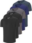 5 Pack Men's Dry Fit T Shirts, Athl