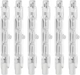 Haraqi 6 Pack 100W Halogen Bulb,Security Light Bulbs,Linear Halogen Bulbs R7S Base J Type 78mm Double Ended Floodlight Bulb 220-240 Volts T3 for Work, Security, Landscape Lights and Floor Lamps