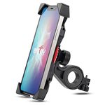 Grefay Bike Phone Mount Motorcycle Phone Holder - Motorcycle Bicycle Cell Phone Mount Clamp for Handlebar, Cycling Motorcycle Accessory Mounts with 360° Rotation for 3.5" - 6.5" inch Smartphone