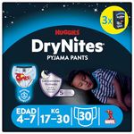 Huggies 4-7 Years DryNites Pyjama Pants Spiderman 30 per Pack, White