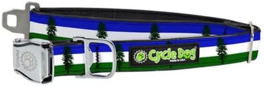 Cycle Dog RCM-CS-M Style Metal Buckle Cascadia Bottle Opener Dog Collar with Airline, Medium (12"-21")