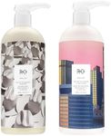 R+Co Dallas Biotin Hair Shampoo and Conditioner Set (1 Liter) + R+Co Bonus Deluxe Sample (.5 Oz) | Body + Shine + Smoothing for All Hair Types | Vegan + Cruelty-Free |