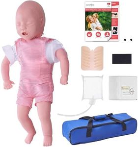 Infant CPR Manikin, Baby Airway Obstruction Heimlich Training Manikin Nursing Model Full Body CPR Infarction First Aid Practice CPR Dummy for Educational Teaching Medical Research