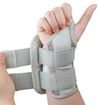 Carpal Tunnel Wrist Brace, Adjustable Wrist Support Brace, Night Wrist Sleep Supports Splints Arm Stabilizer (Right Hand, S/M, Khaki)