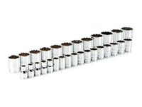 TEKTON 1/2 Inch Drive 12-Point Socket Set, 29-Piece (10-38 mm) | SHD92012