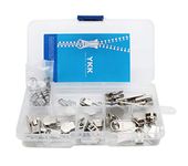 Zipper Repair Kit Solution Metal YKK Assorted Aluminum Slider Easy Container Storage Sets of #3, #4.5, #5, and #10 Include #3, #4.5, #5 and #10 Top - Bottom Stops Both 23 sets-Made in USA