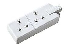 Permaplug by Masterplug ELS132W-01 Two Socket Trailing Socket, without Plug and Cable, 13 Amp, White