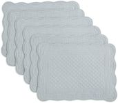 HOMBYS Quilted Placemats Set of 6 W