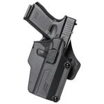 Universal OWB Holster Adjustable Retention Compatible for Glock 17, 19, 21, 42, 43|Sig|CZ|Ruger|Smith & Wesson|1911|Taurus|Springfield Armory|Beretta - Right Hand