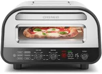 CHEFMAN Indoor Pizza Oven - Makes 12 Inch Pizzas in Minutes, Heats up to 800°F - Countertop Electric Pizza Maker with 5 Touchscreen Presets, Pizza Stone and Peel Included - Stainless Steel