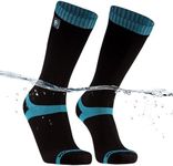 DexShell Coolvent Mid-Calf Waterproof Socks, Aqua Blue, Large